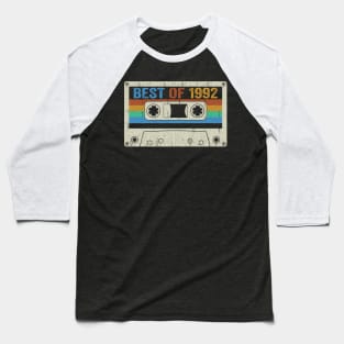 Best Of 1992 32nd Birthday Gifts Cassette Tape Vintage Baseball T-Shirt